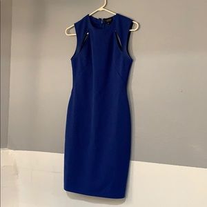 Topshop blue bodycon dress
